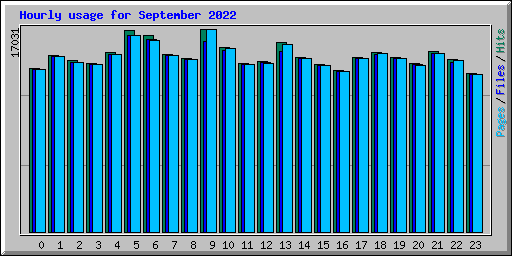 Hourly usage for September 2022