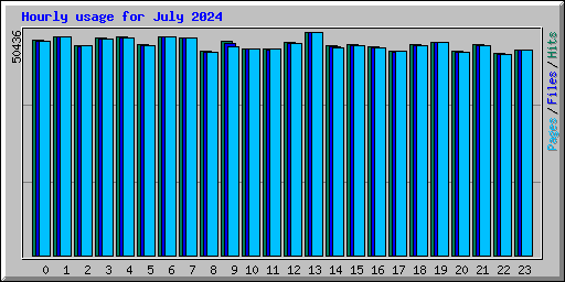 Hourly usage for July 2024