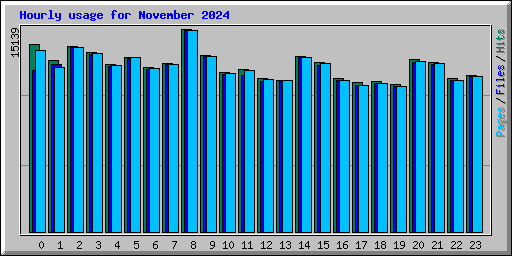 Hourly usage for November 2024